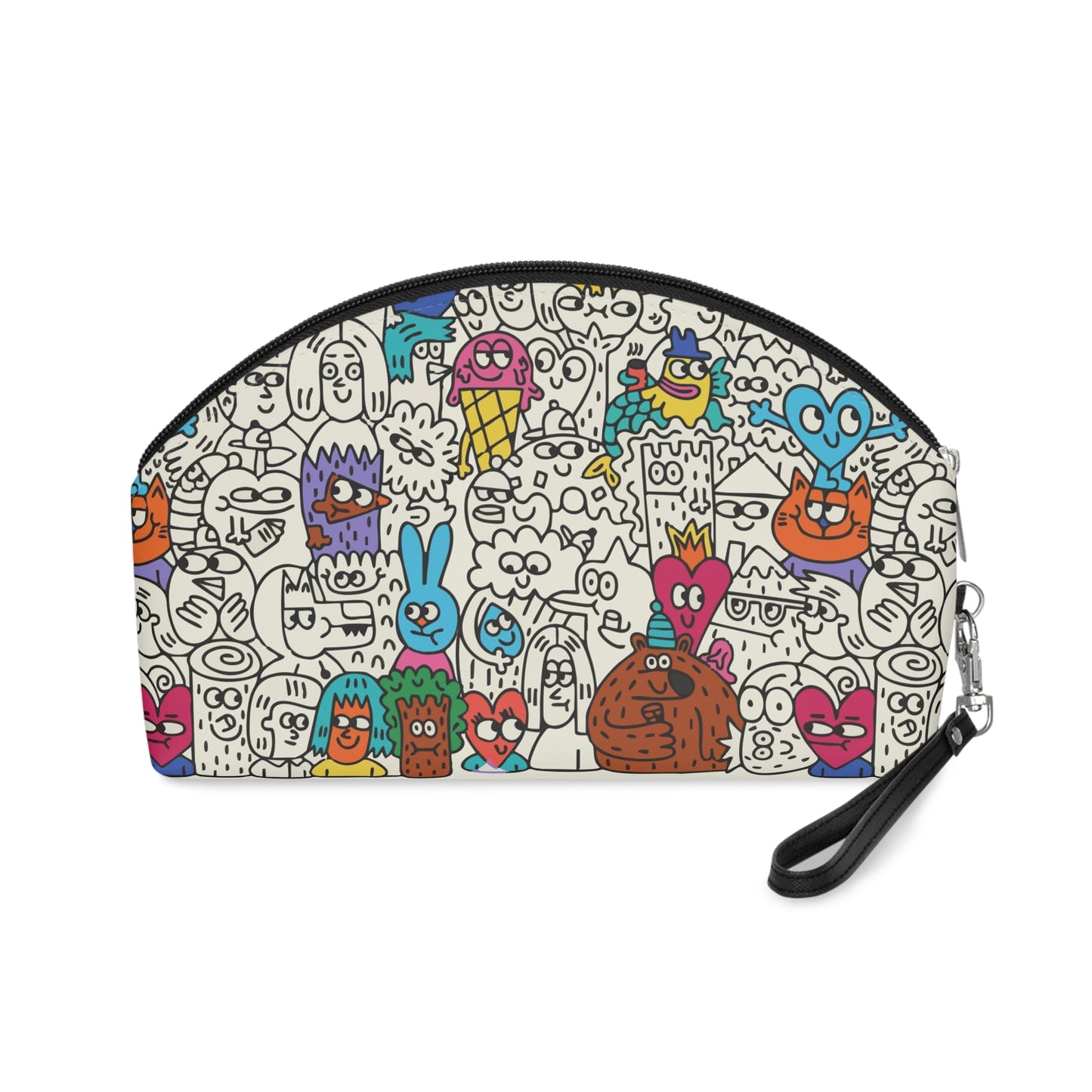 Doodle Art Makeup Pouch | Maximalist Cosmetic Bag - LucyKay store