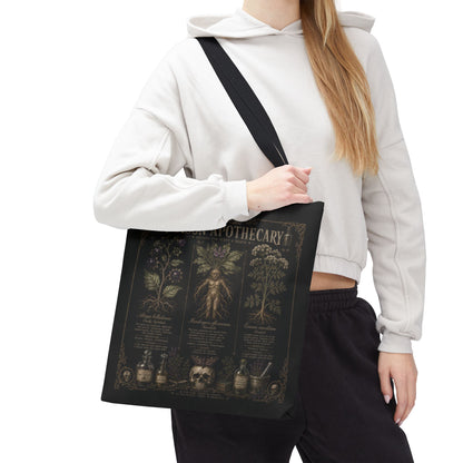 Witchy Botanical Tote Bag and Journal Bundle – Herb Apothecary Gift