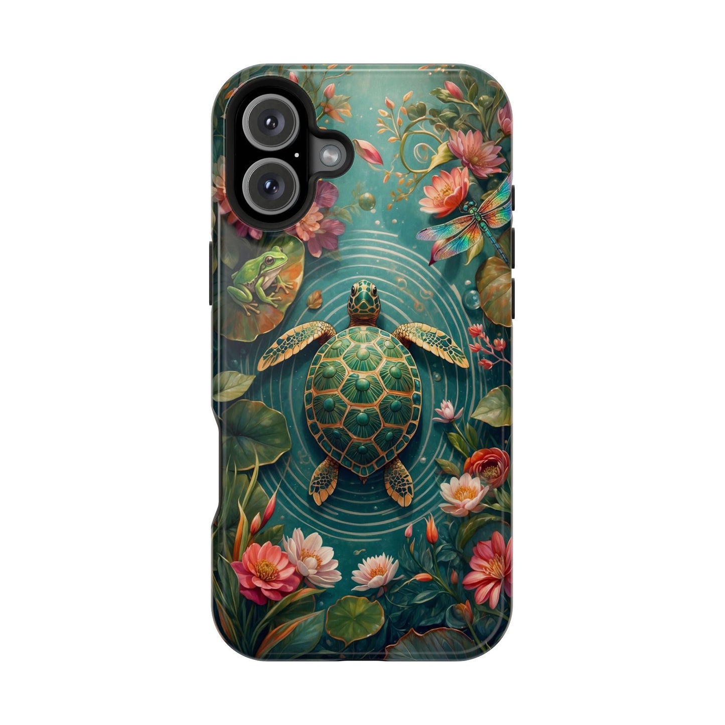 Turtle Floral Phone Case - Sea Turtle MagSafe iPhone Case - LucyKay store