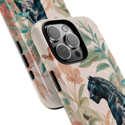 Panther Floral Tough Phone Case - LucyKay store