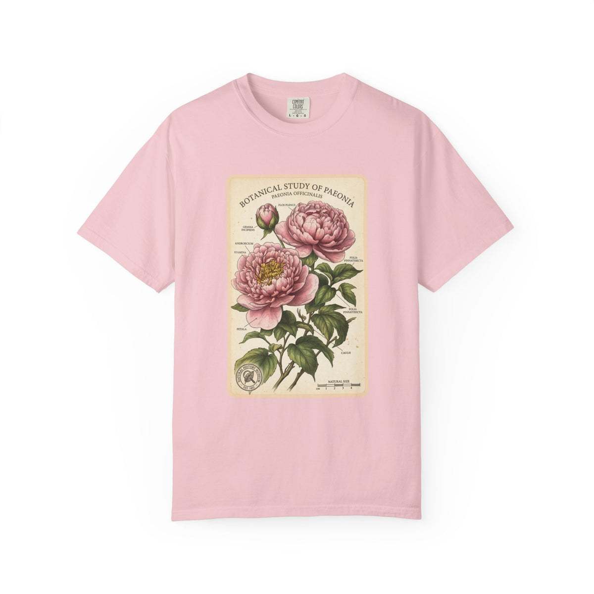 Botanical Peony T-Shirt - Vintage Floral Garment - Dyed Tee - LucyKay store