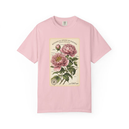 Botanical Peony T-Shirt - Vintage Floral Garment - Dyed Tee - LucyKay store