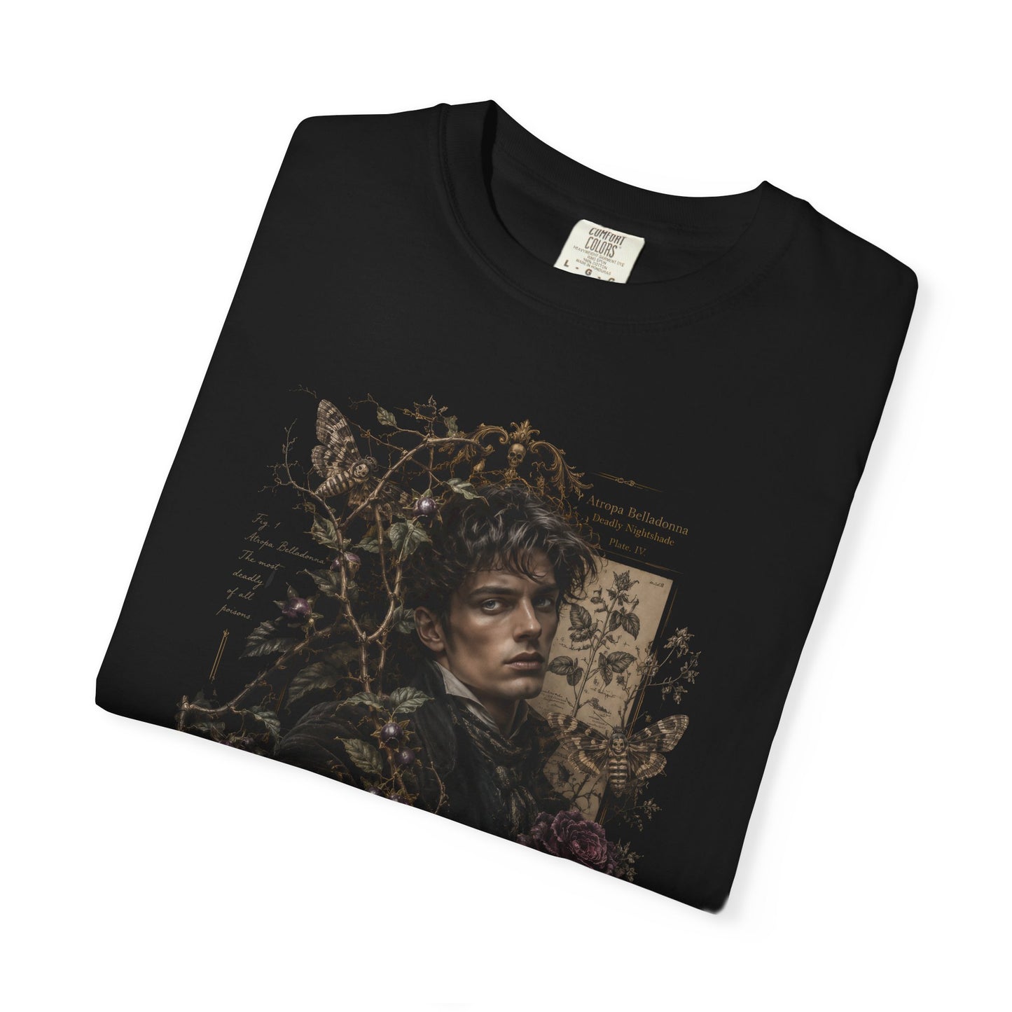 Vintage Floral Surreal Art T-Shirt | Renaissance Portrait