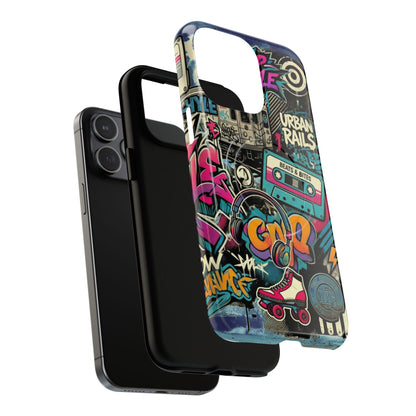 Retro Graffiti iPhone Case – MagSafe Tough Drop Protection - LucyKay store