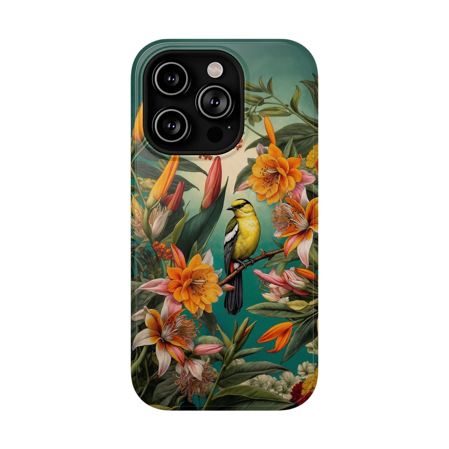 iPhone Case - Floral Bird Phone Case, Impact - Resistant Cover - LucyKay store