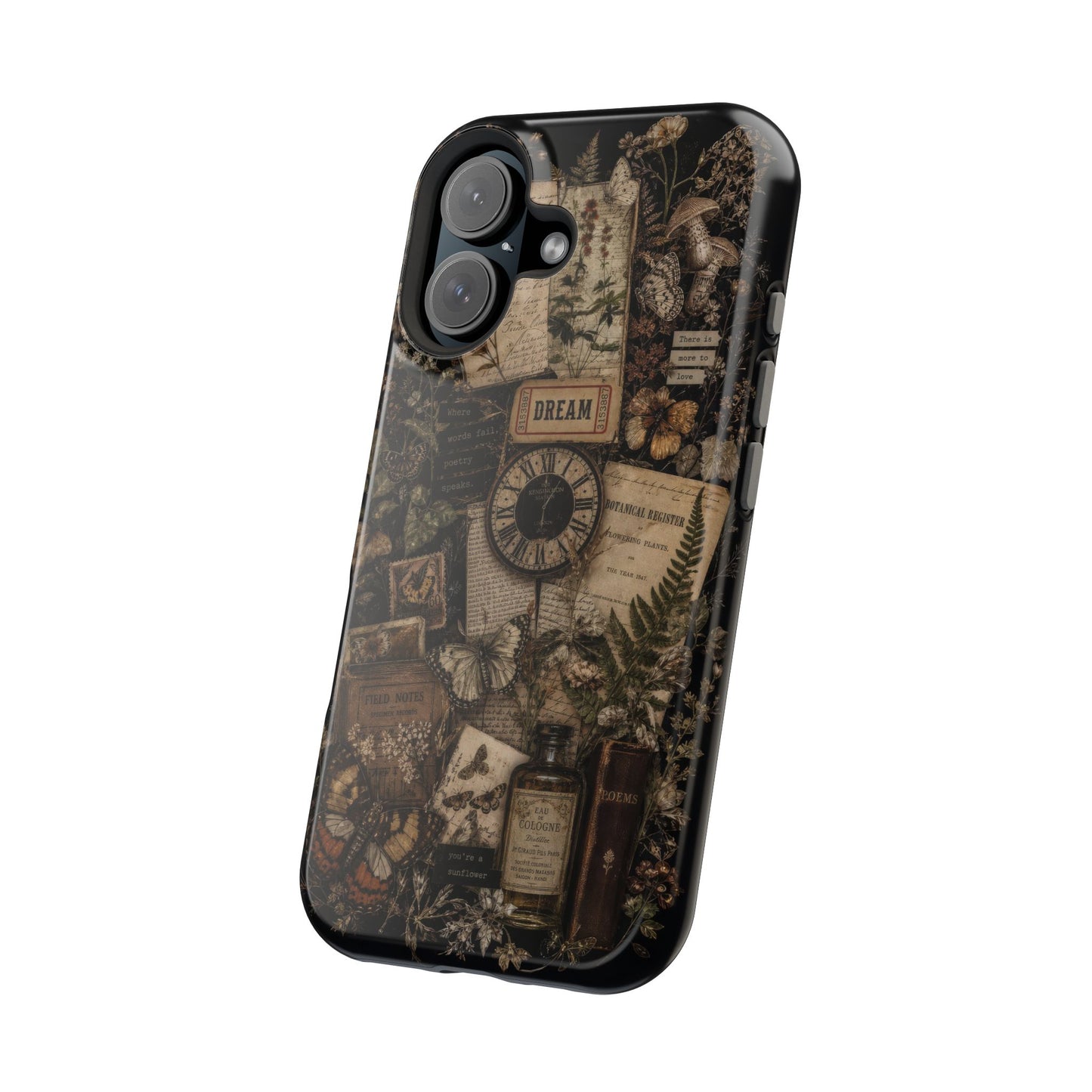 Botanical Collage iPhone Case – Magnetic MagSafe Protection