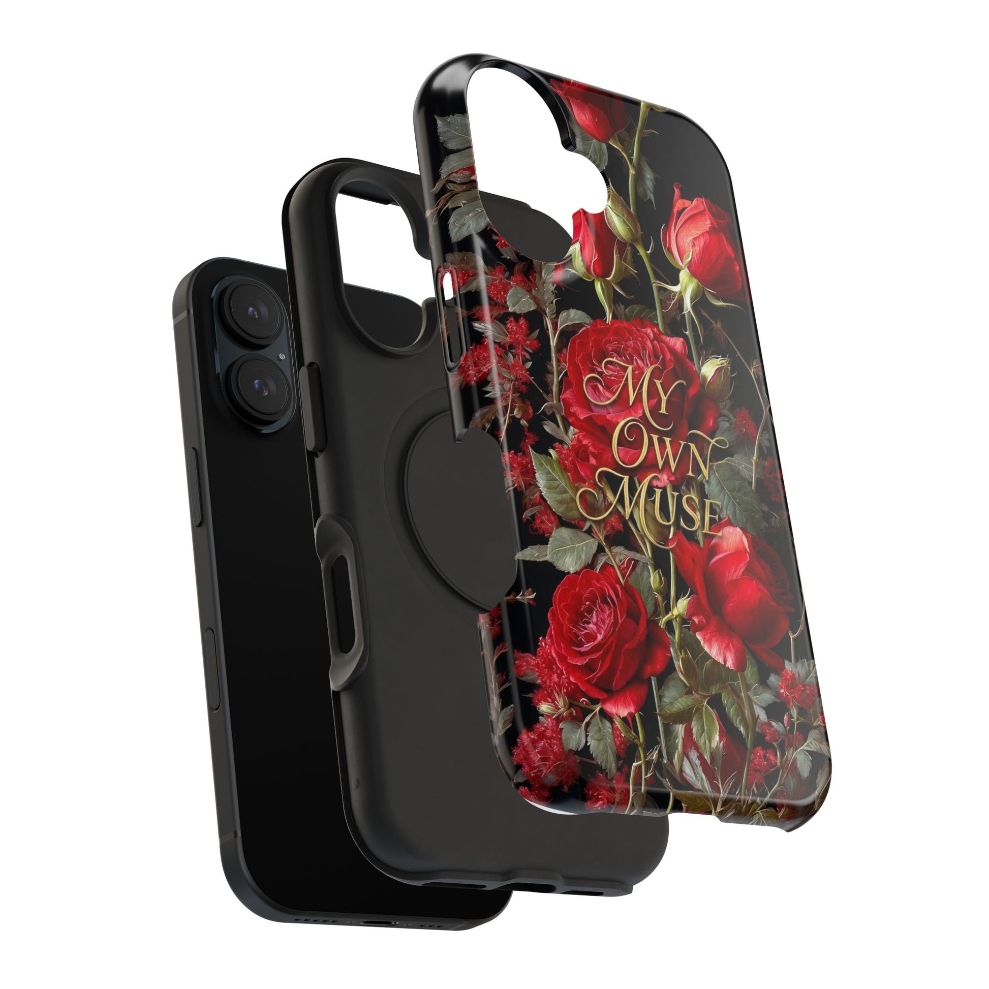 Red Rose Floral iPhone Case - Impact - Resistant Dual - Layer - LucyKay store