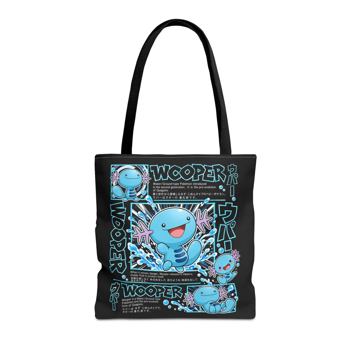 Inspired Cute Blue Character Tote Bag