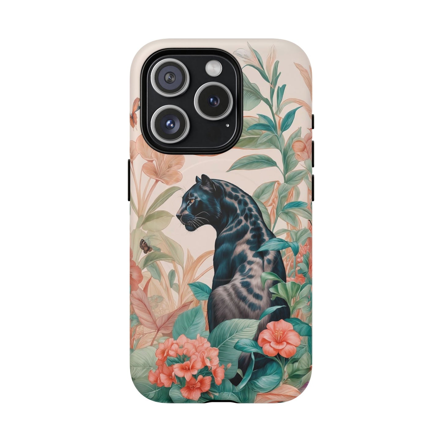 Panther Floral Tough Phone Case - LucyKay store