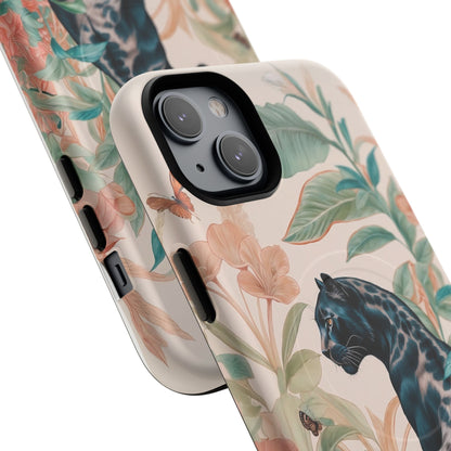 Panther Floral Tough Phone Case - LucyKay store