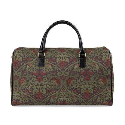 Vintage Damask Leather Travel Bag | Weekend & Overnight Bag - LucyKay store