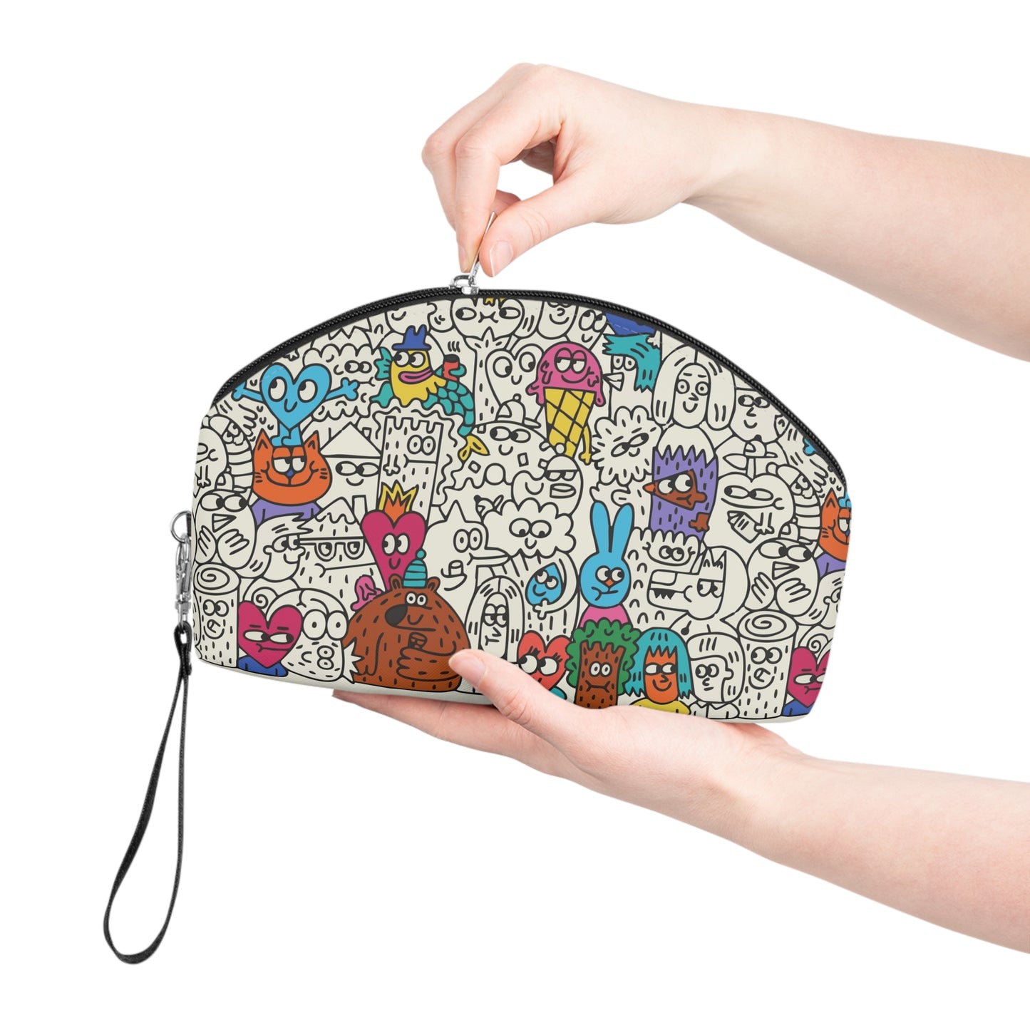 Doodle Art Makeup Pouch | Maximalist Cosmetic Bag - LucyKay store