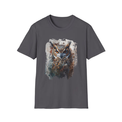 Watercolor Owl T-Shirt Unisex - Enchanting Art Softstyle Tee - LucyKay store