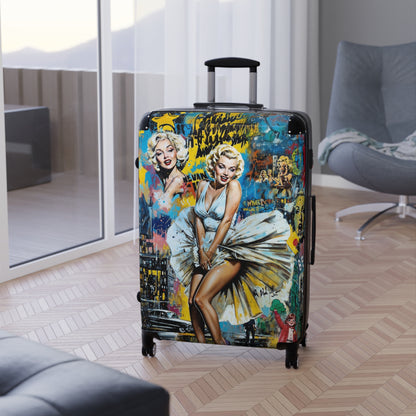 Marilyn Monroe Suitcase – Pop Art Graffiti Travel Luggage - LucyKay store