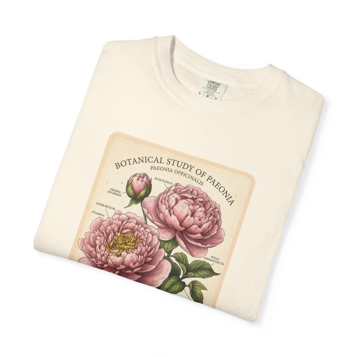 Botanical Peony T-Shirt - Vintage Floral Garment - Dyed Tee - LucyKay store