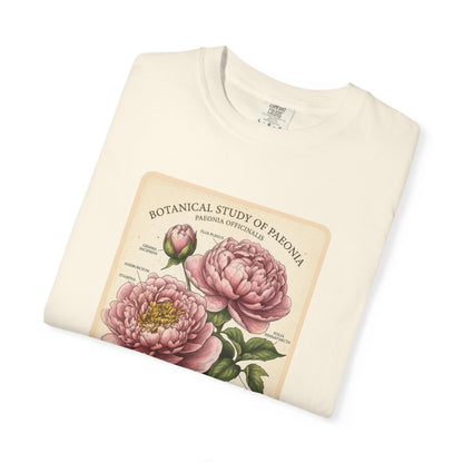 Botanical Peony T-Shirt - Vintage Floral Garment - Dyed Tee - LucyKay store