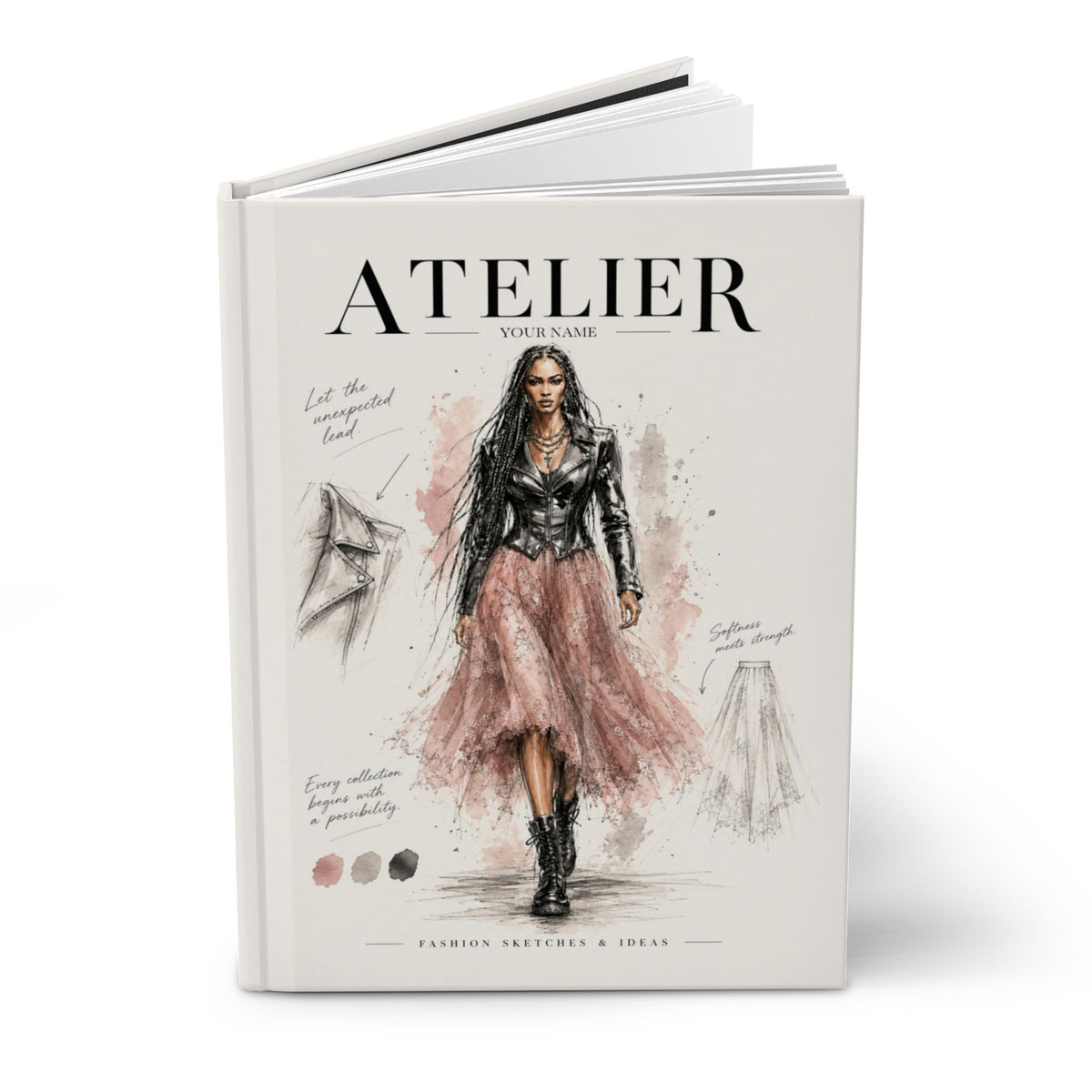 Personalized Hardcover Journal – Atelier Fashion Illustration Notebook