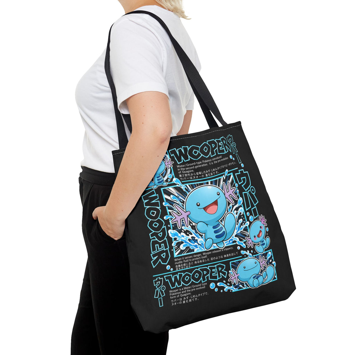 Inspired Cute Blue Character Tote Bag
