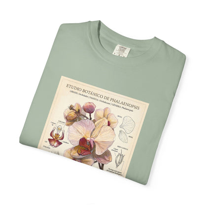 Vintage Botanical Orchid T-Shirt | Floral Graphic Tee - LucyKay store
