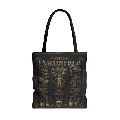 Witchy Botanical Tote Bag – Vintage Apothecary Herb Illustration