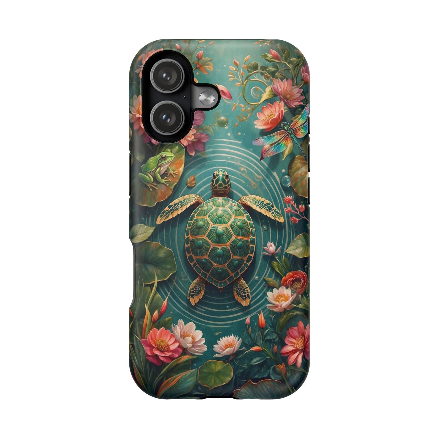 Turtle Floral Phone Case - Sea Turtle MagSafe iPhone Case - LucyKay store
