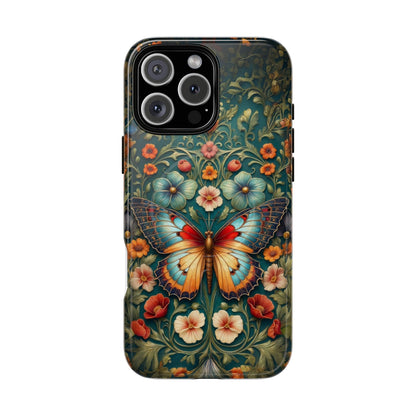 Butterfly Floral iPhone Case – Vintage Garden - Inspired Phone Cover - LucyKay store