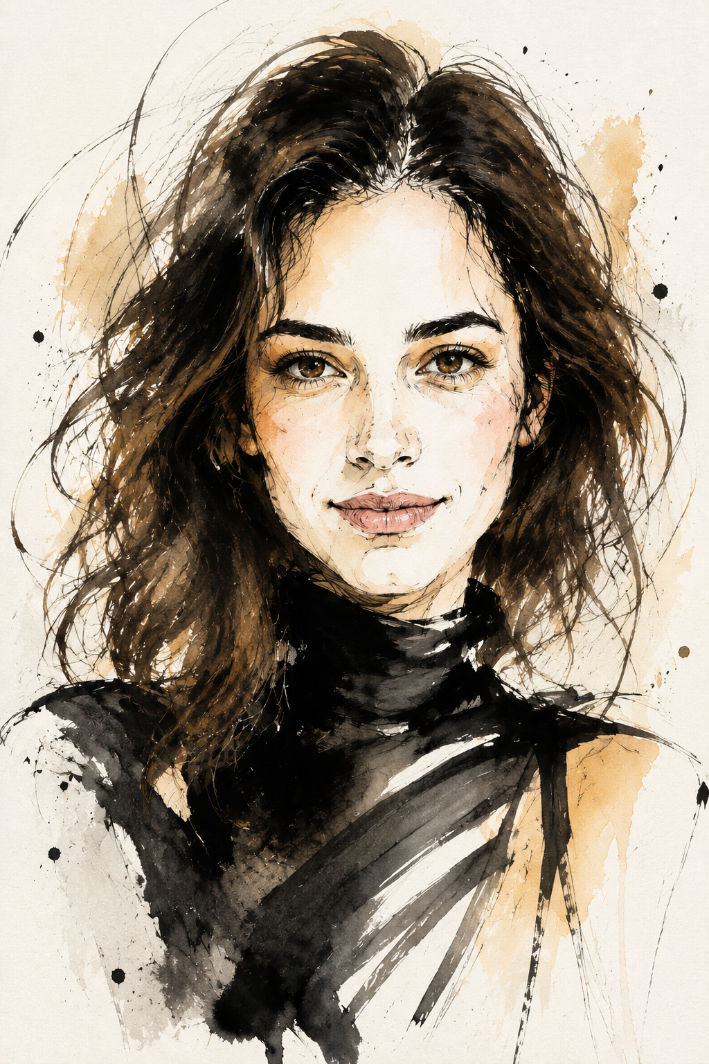 Custom Watercolor Fashion Portrait from Photo, Personalized Physical Poster with Digital Coloring Page, Unique Gift for Her