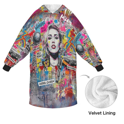 Hoodie Blanket - Rebel Queen - LucyKay store