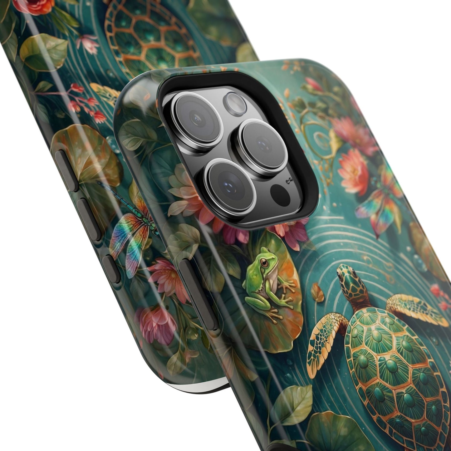 Turtle Floral Phone Case - Sea Turtle MagSafe iPhone Case - LucyKay store