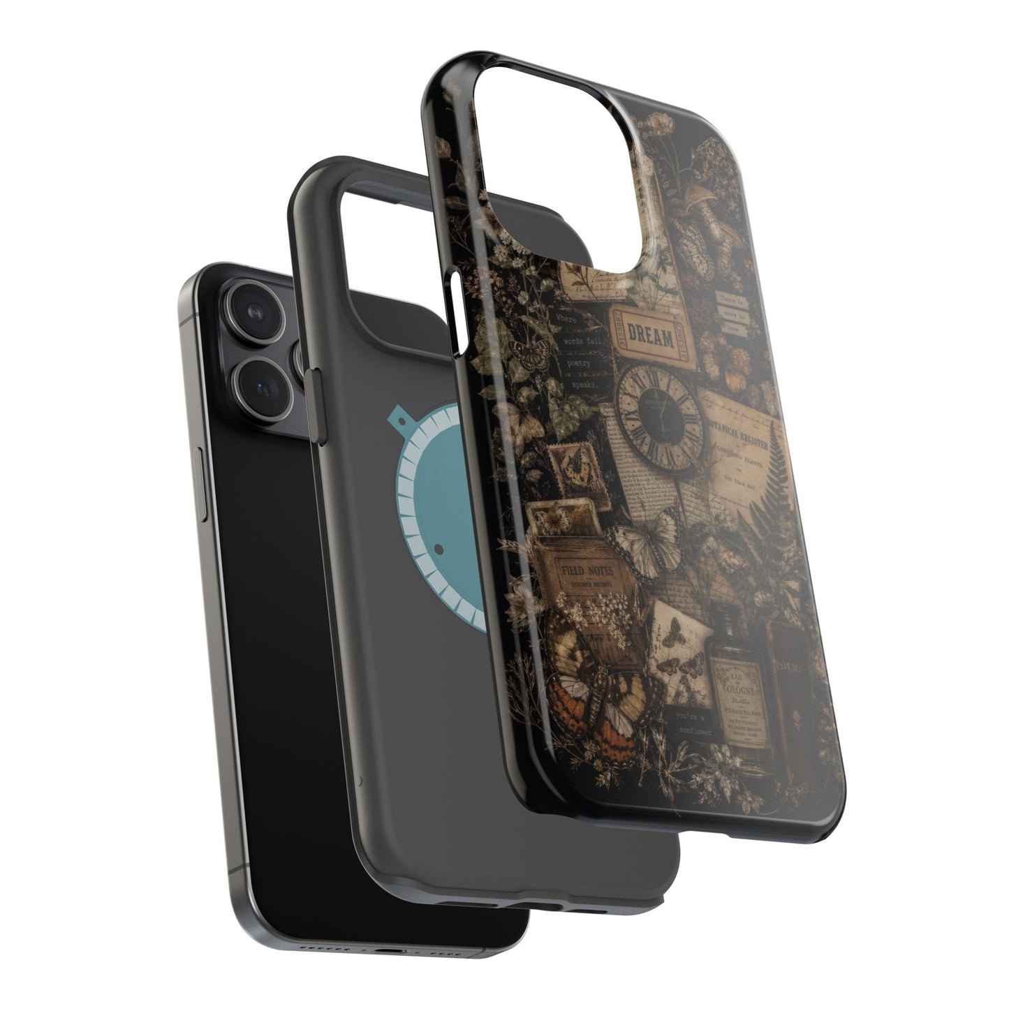 Botanical Collage iPhone Case – Magnetic MagSafe Protection