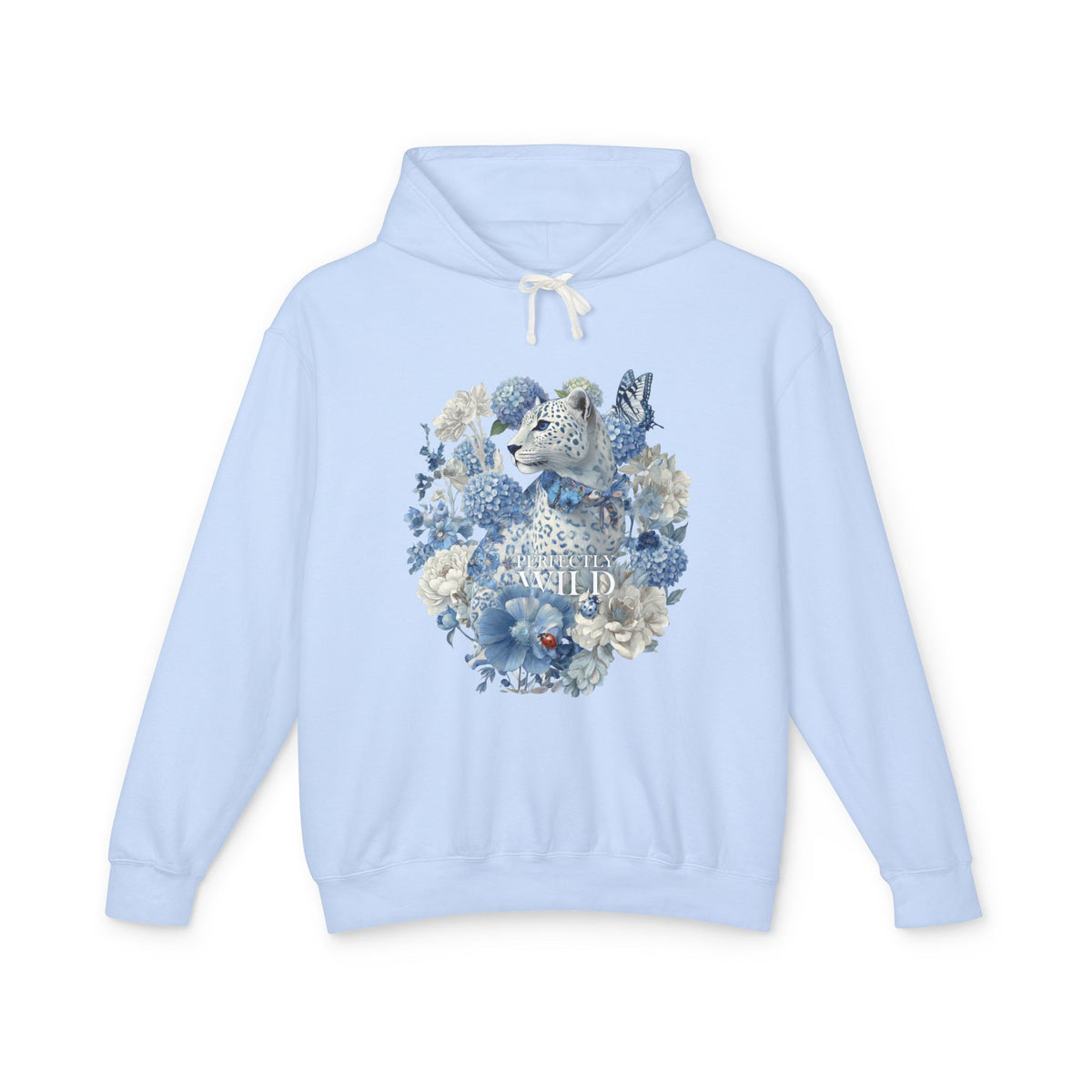 Floral Cheetah Hoodie - Lightweight Cotton Sweatshirt Women - LucyKay store