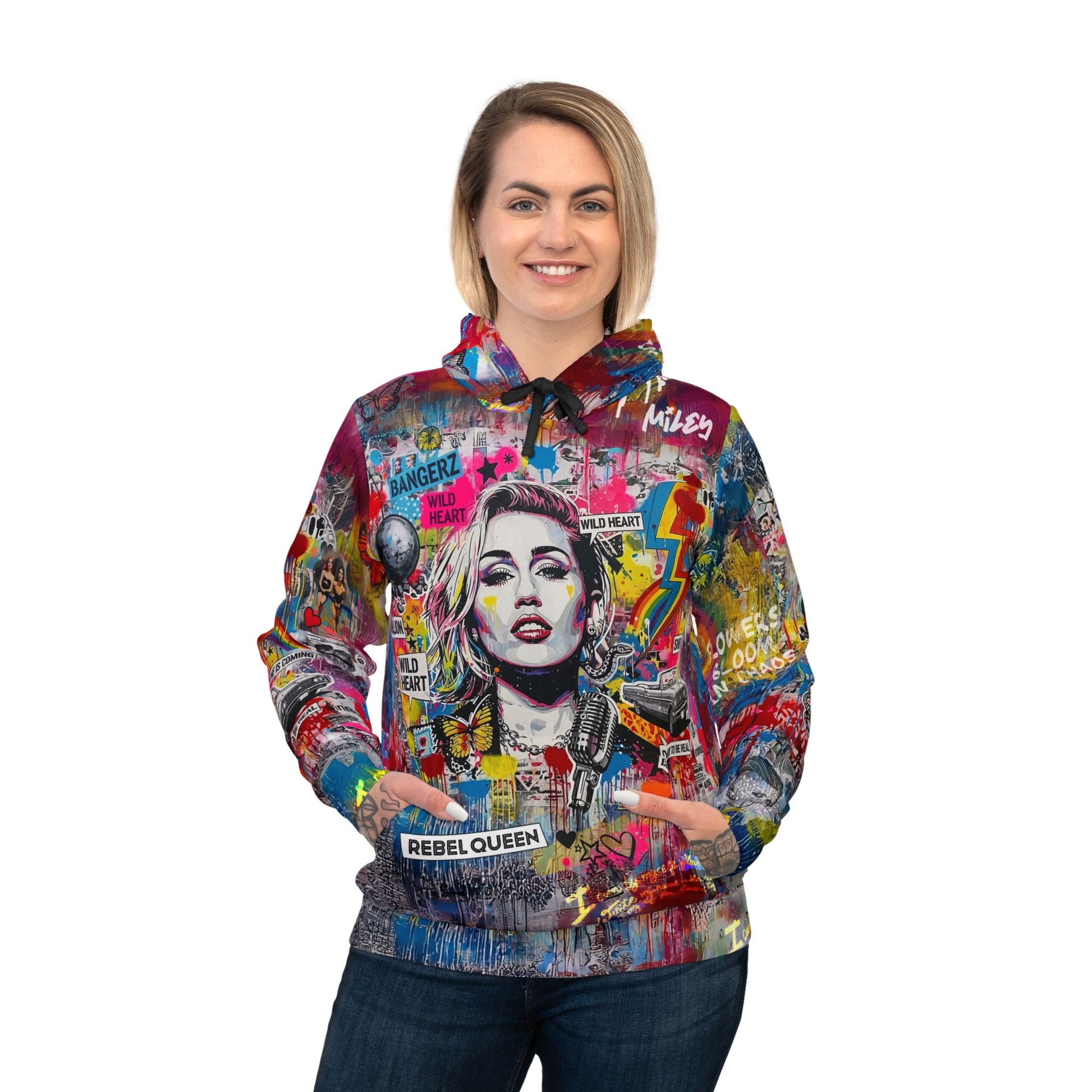 Graffiti Hoodie for Fearless Self - Expression | Miley Cyrus Inspired - LucyKay store