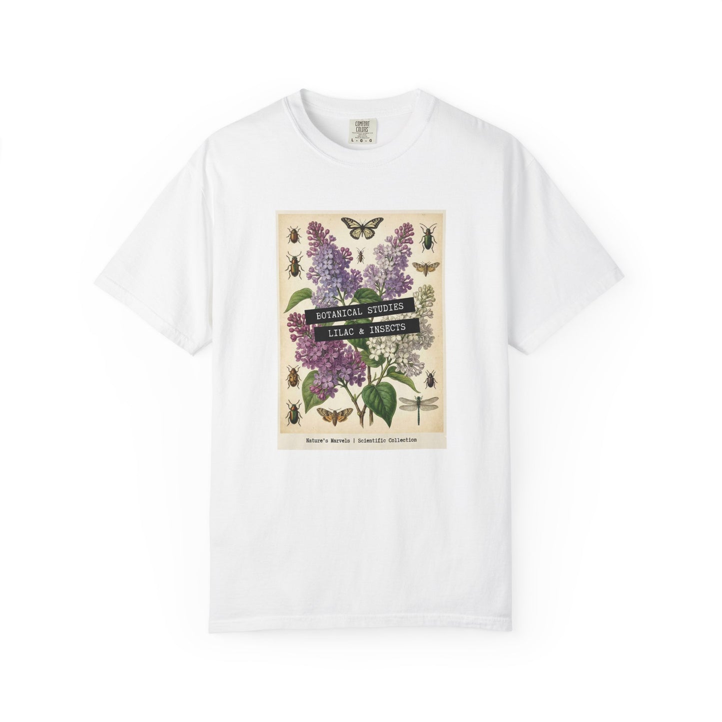 Lilac Floral T-Shirt | Vintage Garment - Dyed Cotton Tee - LucyKay store