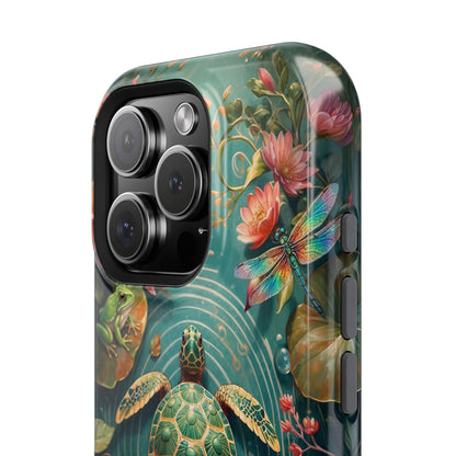 Turtle Floral Phone Case - Sea Turtle MagSafe iPhone Case - LucyKay store