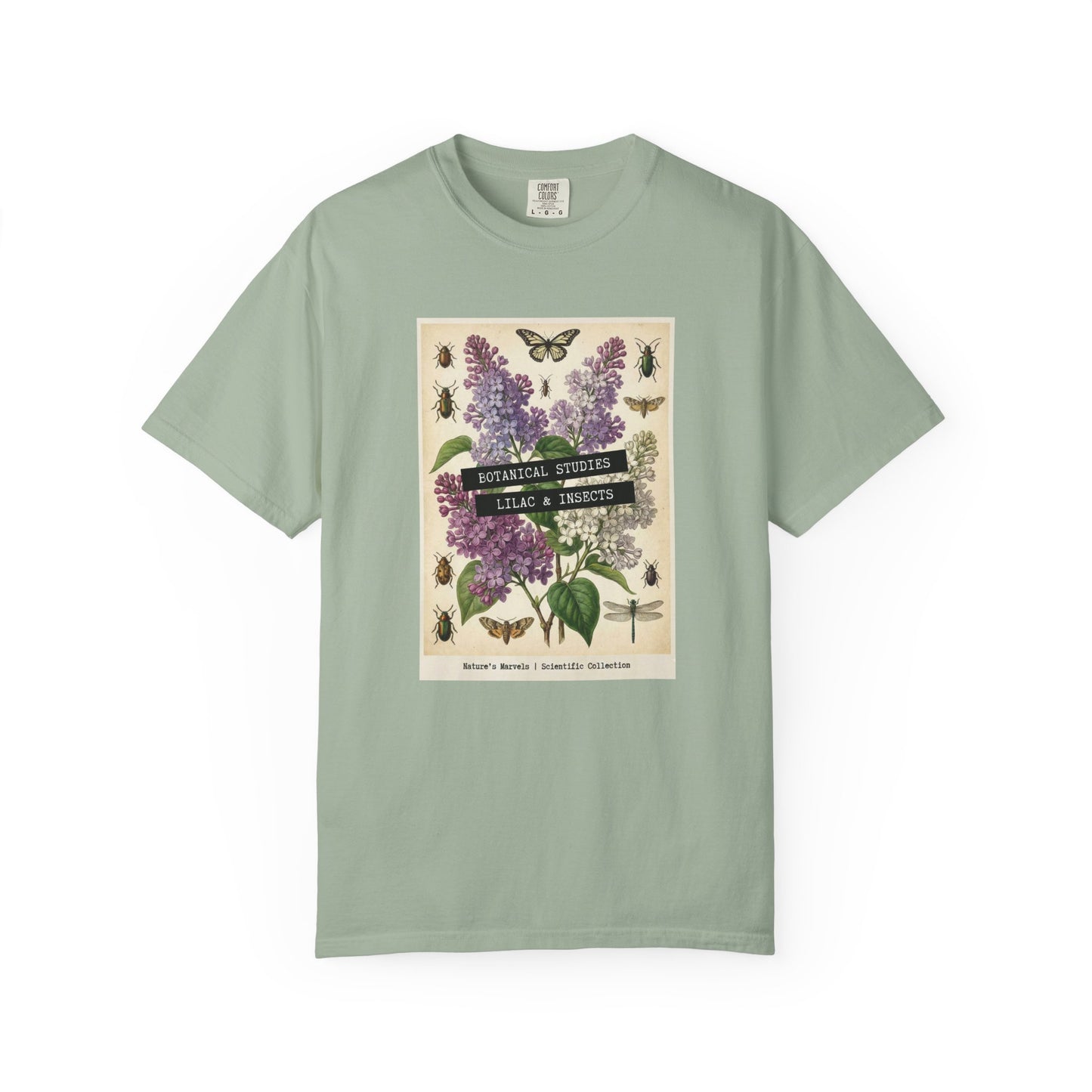 Lilac Floral T-Shirt | Vintage Garment - Dyed Cotton Tee - LucyKay store