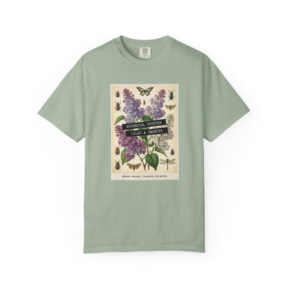 Lilac Floral T-Shirt | Vintage Garment - Dyed Cotton Tee - LucyKay store