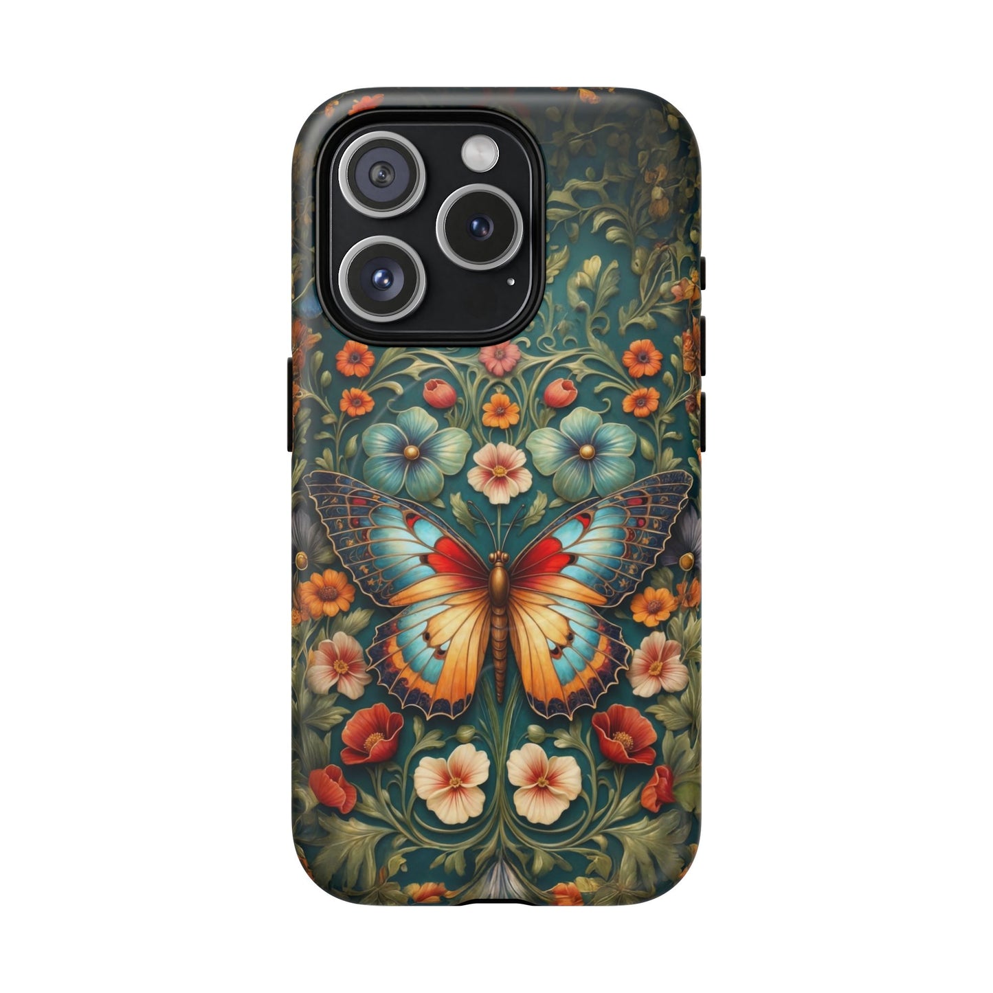 Butterfly Floral iPhone Case – Vintage Garden - Inspired Phone Cover - LucyKay store