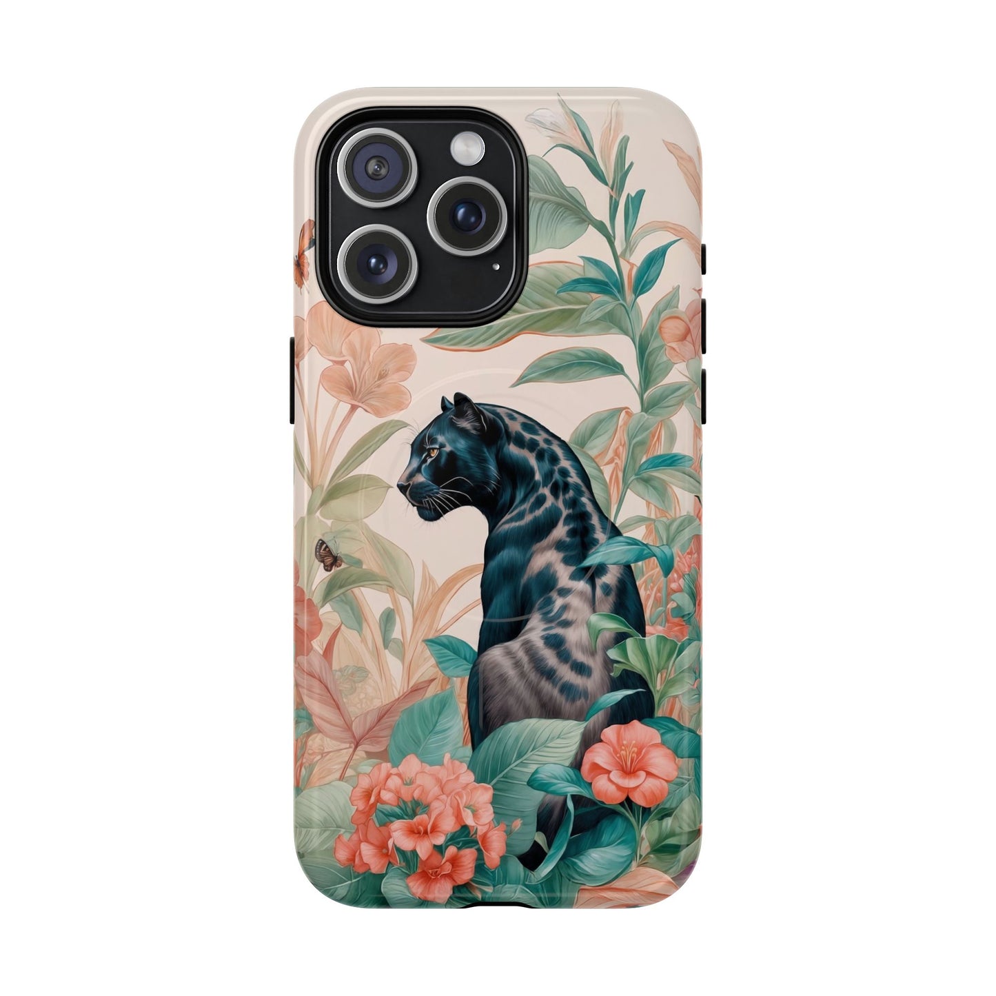 Panther Floral Tough Phone Case - LucyKay store