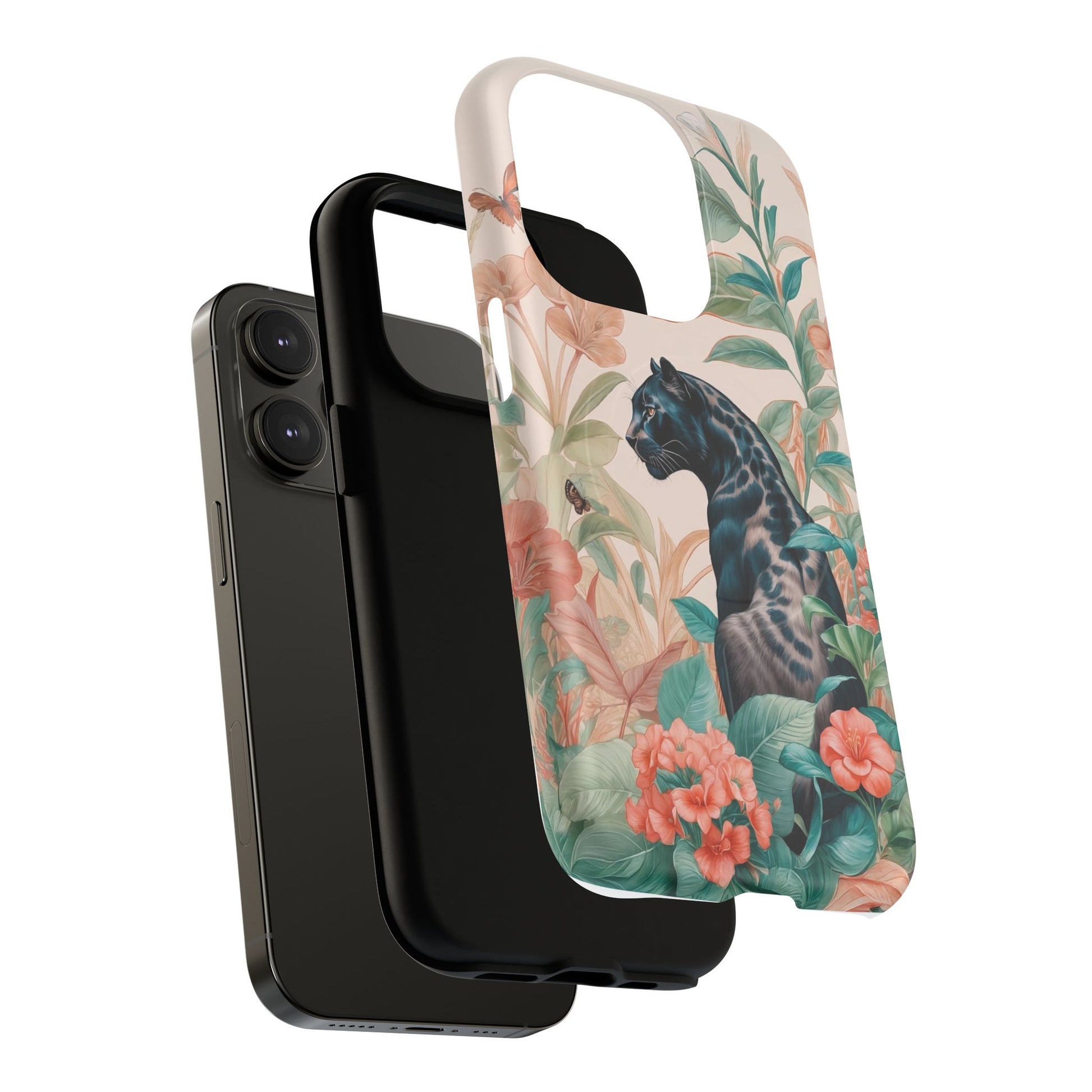 Panther Floral Tough Phone Case - LucyKay store