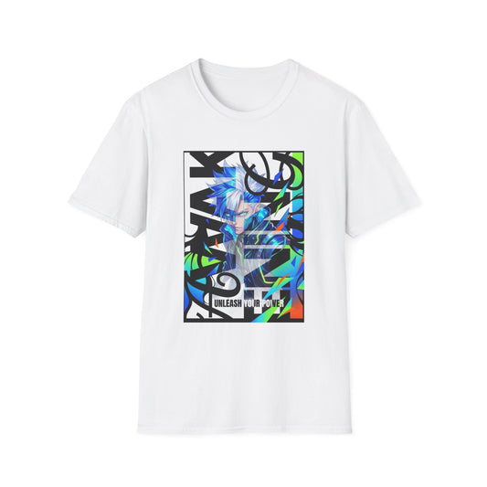 Neon Graffiti Anime T-Shirt | Abstract Street Art Portrait Tee - LucyKay store