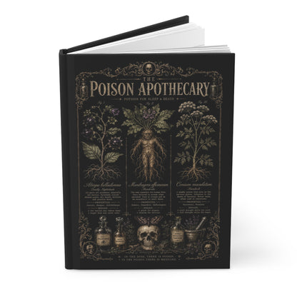 Dark Academia Vintage Botanical Journal – Witchcraft Gift for Her
