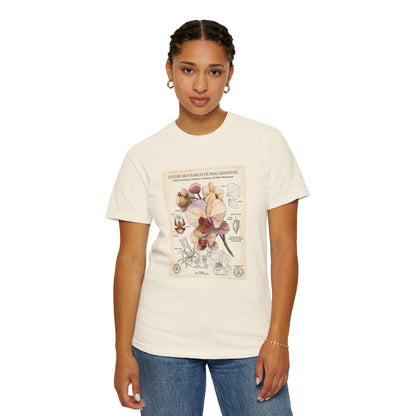 Vintage Botanical Orchid T-Shirt | Floral Graphic Tee - LucyKay store