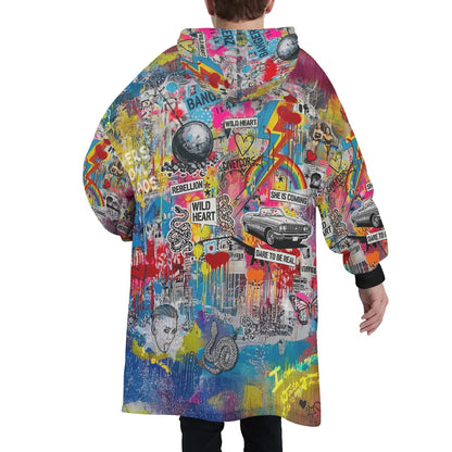 Hoodie Blanket - Rebel Queen - LucyKay store