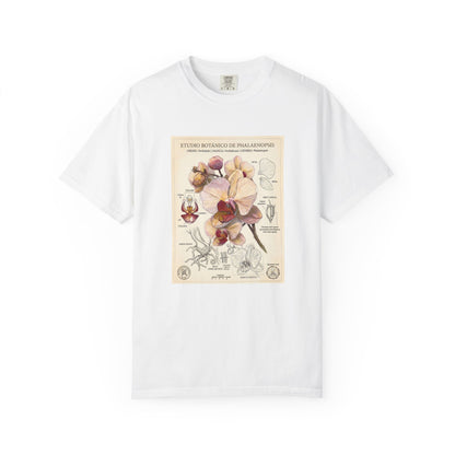 Vintage Botanical Orchid T-Shirt | Floral Graphic Tee - LucyKay store