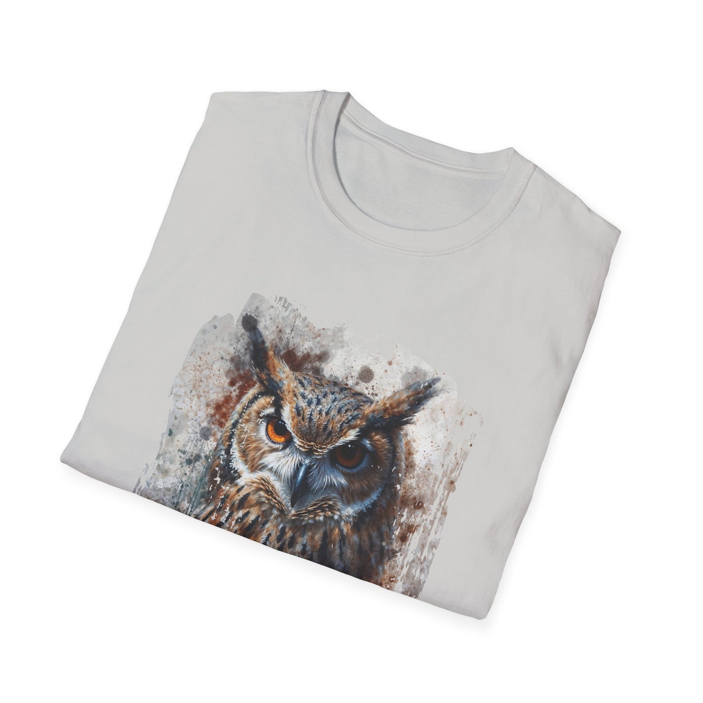 Watercolor Owl T-Shirt Unisex - Enchanting Art Softstyle Tee - LucyKay store