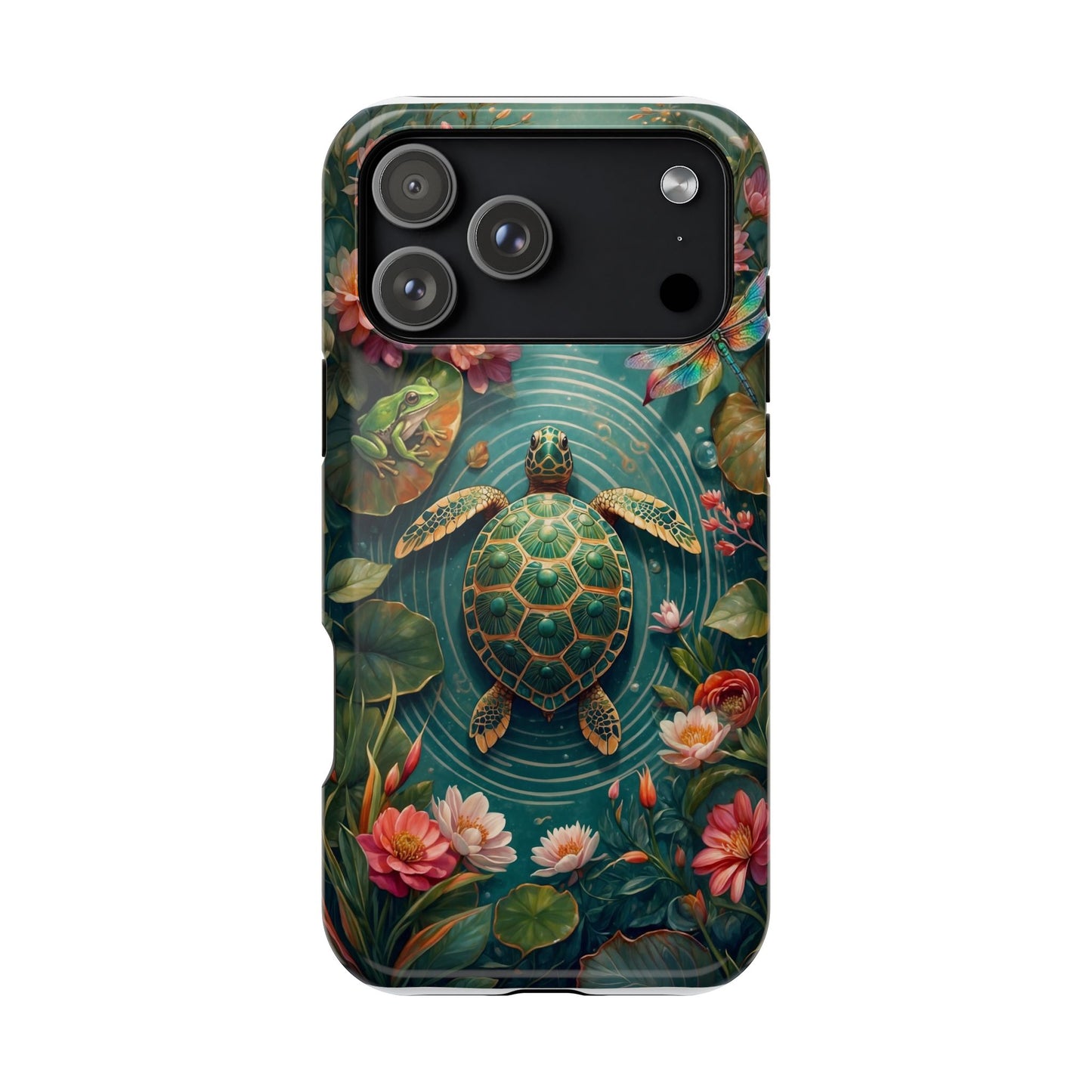 Turtle Floral Phone Case - Sea Turtle MagSafe iPhone Case - LucyKay store