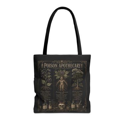 Witchy Botanical Tote Bag – Vintage Apothecary Herb Illustration