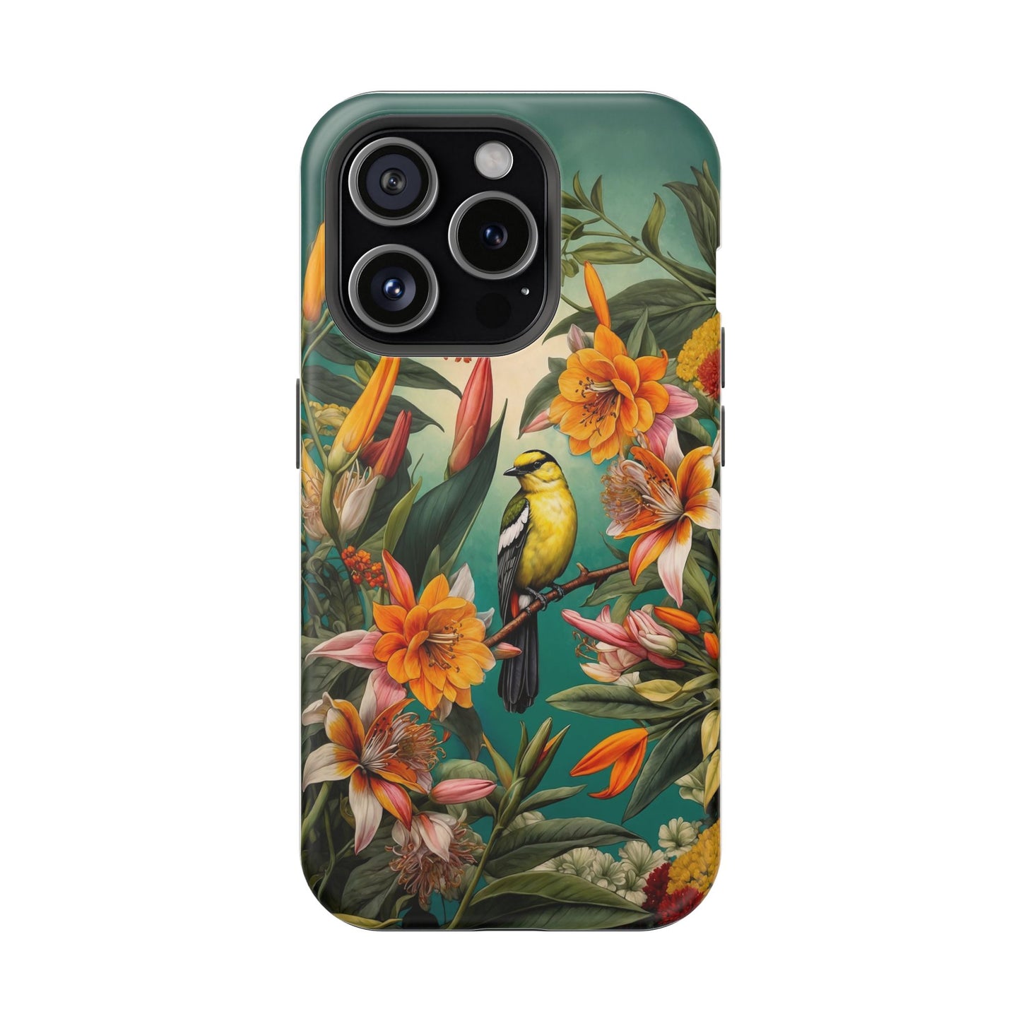 iPhone Case - Floral Bird Phone Case, Impact - Resistant Cover - LucyKay store
