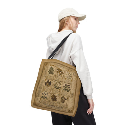 Botanical Tote Bag – Vintage Herbalist & Mushroom Print