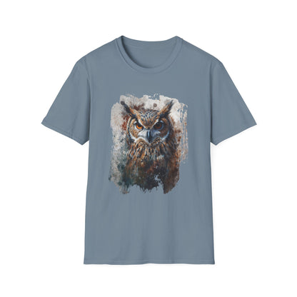 Watercolor Owl T-Shirt Unisex - Enchanting Art Softstyle Tee - LucyKay store